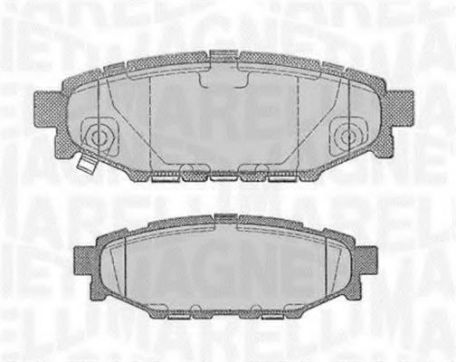 Тормозные колодки MAGNETI MARELLI 363916060700