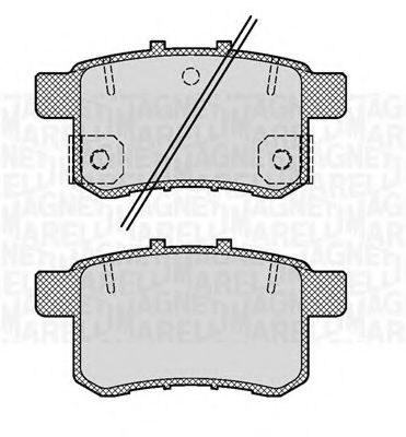 Тормозные колодки MAGNETI MARELLI 363916060704