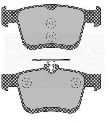 Тормозные колодки MAGNETI MARELLI 363916060714