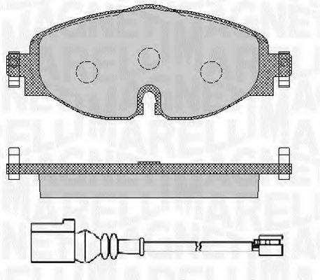 Тормозные колодки MAGNETI MARELLI 363916060715