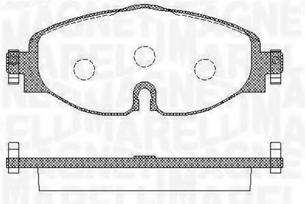 Тормозные колодки MAGNETI MARELLI 363916060716