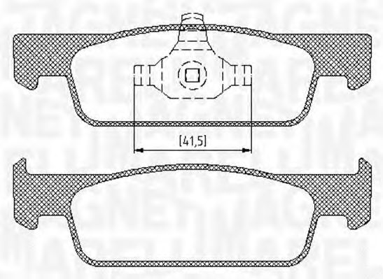 Тормозные колодки MAGNETI MARELLI 363916060717