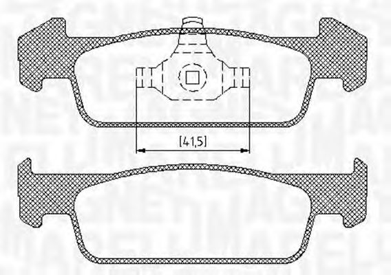 Тормозные колодки MAGNETI MARELLI 363916060718