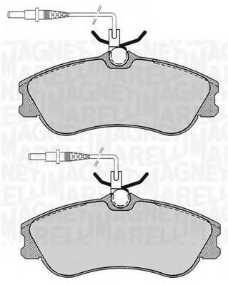 Тормозные колодки MAGNETI MARELLI 363916060786