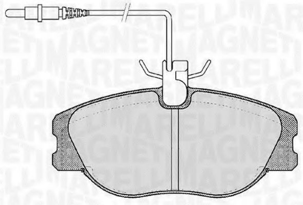 Тормозные колодки MAGNETI MARELLI 363916060787