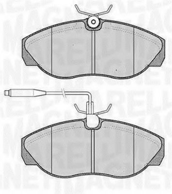 Тормозные колодки MAGNETI MARELLI 363916060789