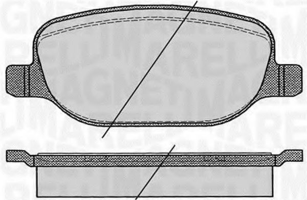 Тормозные колодки MAGNETI MARELLI 363916060803