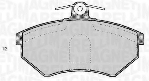 Тормозные колодки MAGNETI MARELLI 363916060806