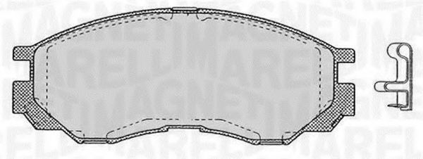 Тормозные колодки MAGNETI MARELLI 363916060810