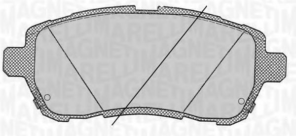 Тормозные колодки MAGNETI MARELLI 363916060818