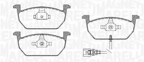 Тормозные колодки MAGNETI MARELLI 363916060819
