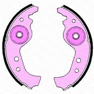 Тормозные колодки барабанные MAGNETI MARELLI 360219196290