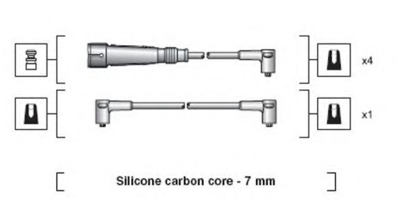Комплект проводов зажигания MAGNETI MARELLI 941318111040
