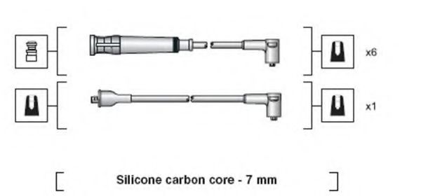 Комплект проводов зажигания MAGNETI MARELLI 941318111044