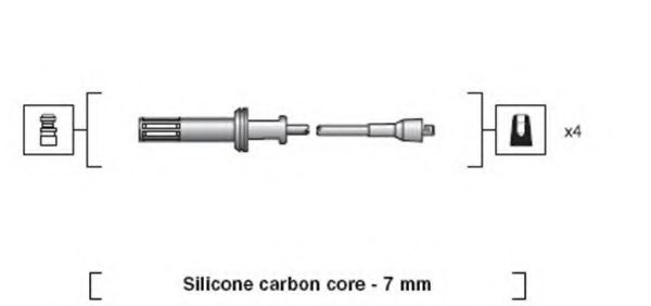 Комплект проводов зажигания MAGNETI MARELLI 941318111054