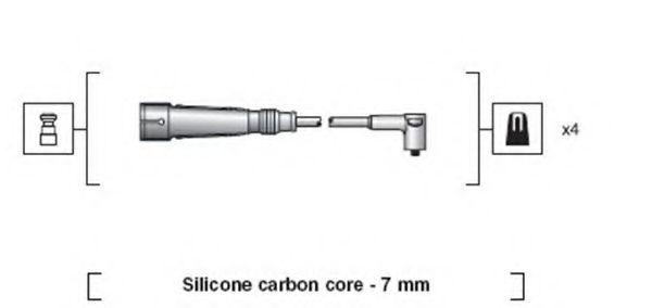 Комплект проводов зажигания MAGNETI MARELLI 941318111123
