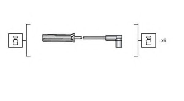 Комплект проводов зажигания MAGNETI MARELLI 941318111143