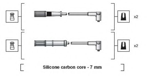 Комплект проводов зажигания MAGNETI MARELLI 941318111161