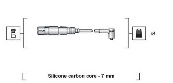 Комплект проводов зажигания MAGNETI MARELLI 941318111164