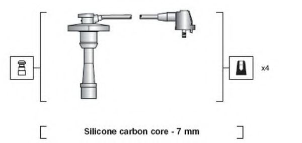 Комплект проводов зажигания MAGNETI MARELLI 941318111188