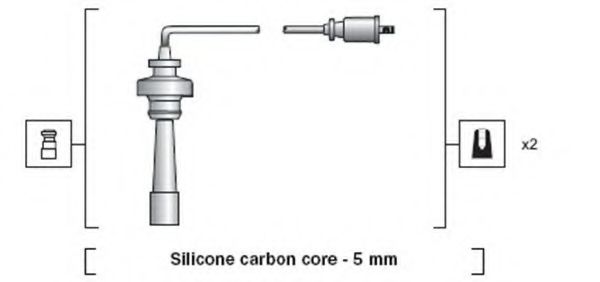 Комплект проводов зажигания MAGNETI MARELLI 941318111191