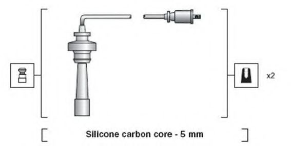 Комплект проводов зажигания MAGNETI MARELLI 941318111192