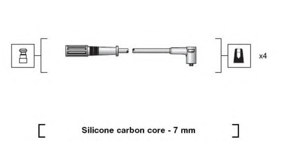 Комплект проводов зажигания MAGNETI MARELLI 941318111203