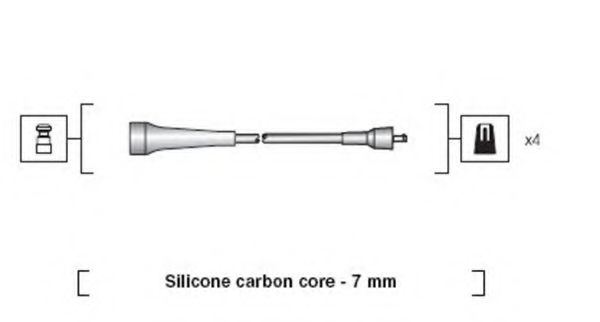 Комплект проводов зажигания MAGNETI MARELLI 941318111263