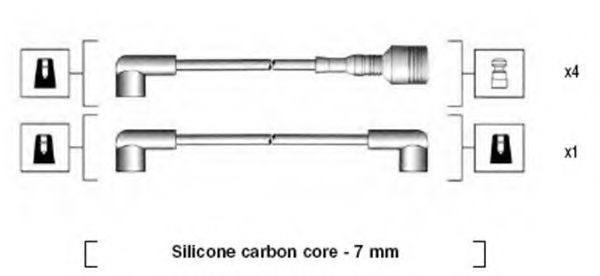 Комплект проводов зажигания MAGNETI MARELLI 941044060500