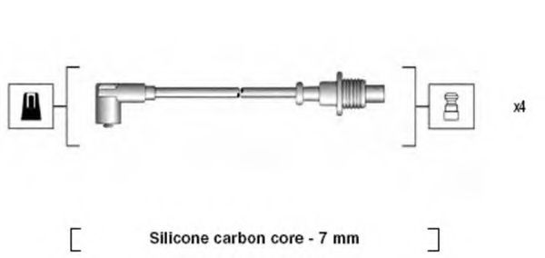Комплект проводов зажигания MAGNETI MARELLI 941085150567