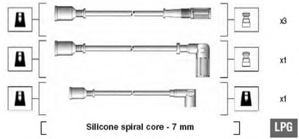 Комплект проводов зажигания MAGNETI MARELLI 941095480591