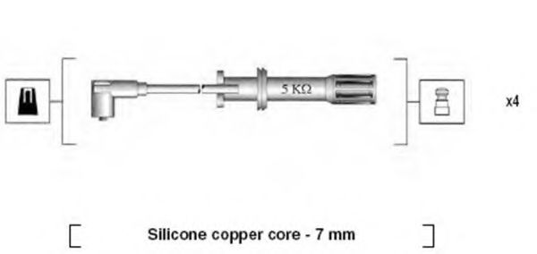 Комплект проводов зажигания MAGNETI MARELLI 941105180642