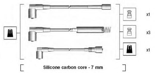 Комплект проводов зажигания MAGNETI MARELLI 941125120666