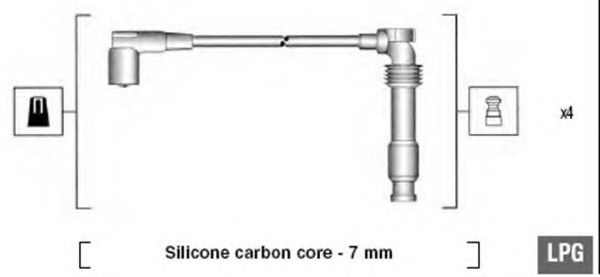 Комплект проводов зажигания MAGNETI MARELLI 941125320684