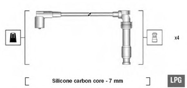 Комплект проводов зажигания MAGNETI MARELLI 941125390689