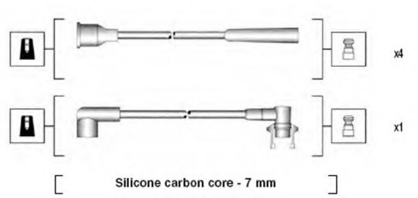 Комплект проводов зажигания MAGNETI MARELLI 941145360733