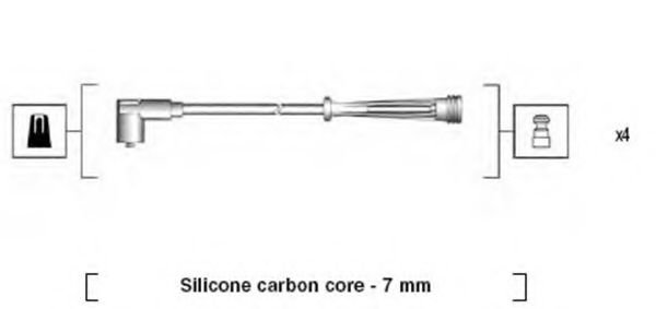 Комплект проводов зажигания MAGNETI MARELLI 941145380735
