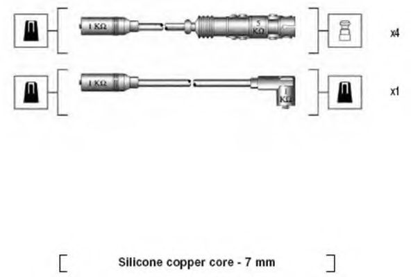 Комплект проводов зажигания MAGNETI MARELLI 941175160757