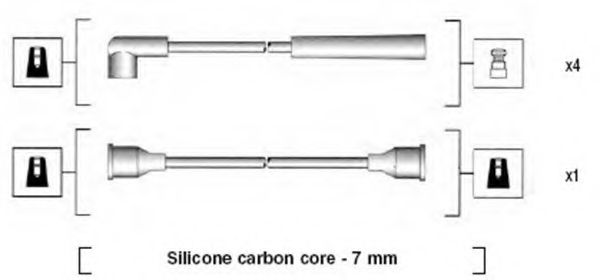 Комплект проводов зажигания MAGNETI MARELLI 941185010765