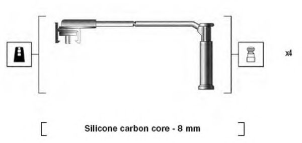 Комплект проводов зажигания MAGNETI MARELLI 941185270781