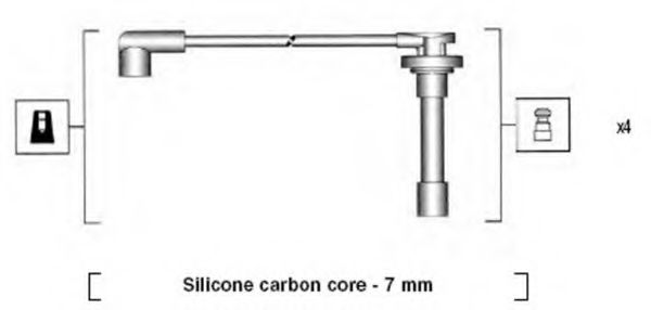 Комплект проводов зажигания MAGNETI MARELLI 941255060816