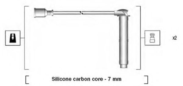 Комплект проводов зажигания MAGNETI MARELLI 941255180828