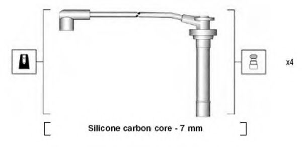 Комплект проводов зажигания MAGNETI MARELLI 941295050854