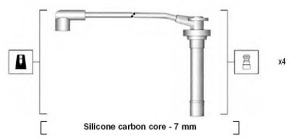 Комплект проводов зажигания MAGNETI MARELLI 941295130859