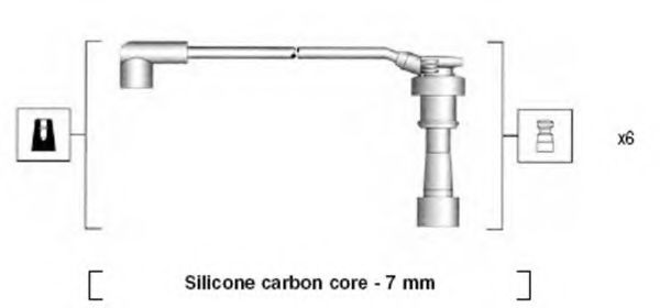 Комплект проводов зажигания MAGNETI MARELLI 941285150872