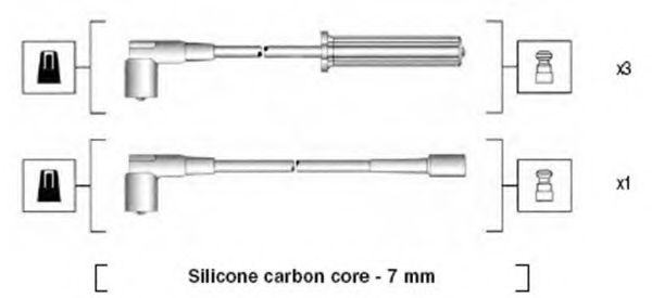 Комплект проводов зажигания MAGNETI MARELLI 941365030926