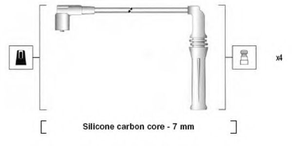Комплект проводов зажигания MAGNETI MARELLI 941365040927