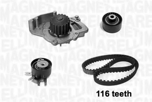 Комплект ГРМ с помпой MAGNETI MARELLI 341401690001