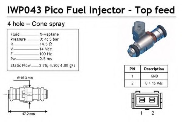 Топливная форсунка MAGNETI MARELLI 214310004310