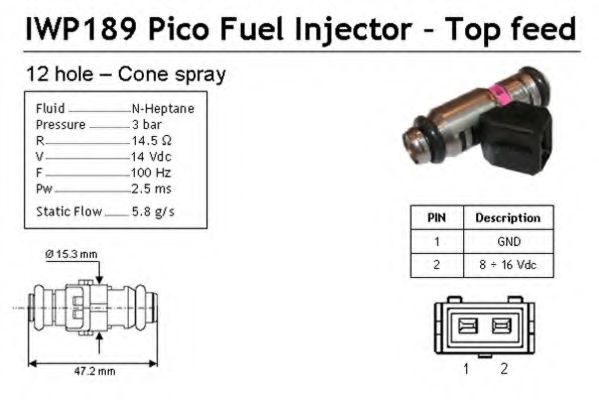 Топливная форсунка MAGNETI MARELLI 805008375001